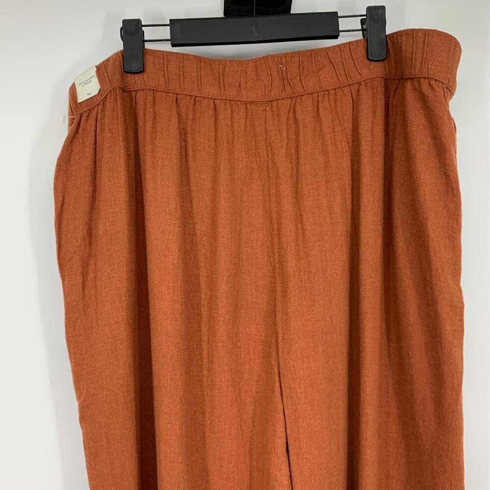 Abercrombie & Fitch Pants *SIZE* Linen Blend Pull On Wide Leg NWT - Picture 8 of 10